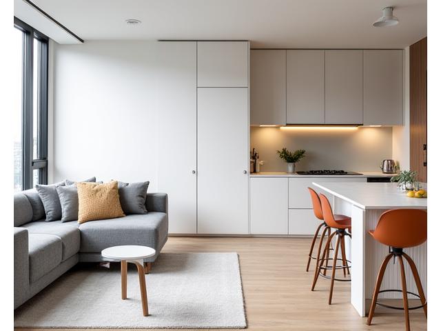 Moderne studio in nieuwbouwcomplex in Den Haag centrum, strak interieur